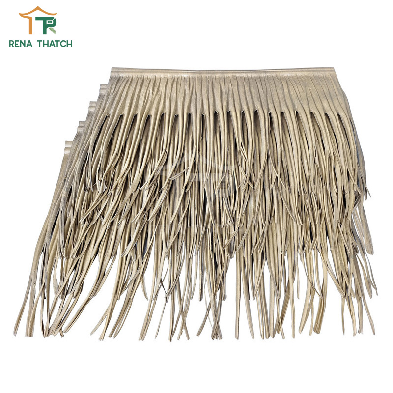 Fireproof Artificial Thatch Plastic Palm Thatch Synthetic Palm for Beach and Gazebo