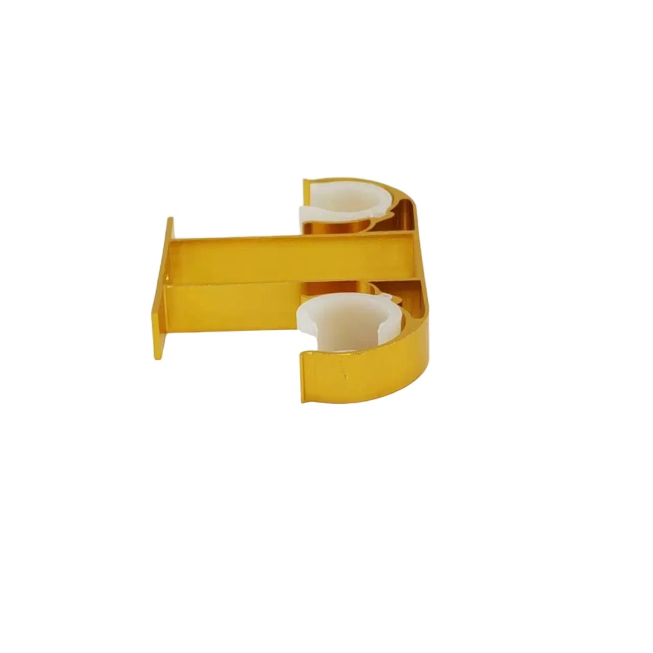 Home Decorative Heavy Duty Aluminum Double Ceiling Windows Curtain Brackets
