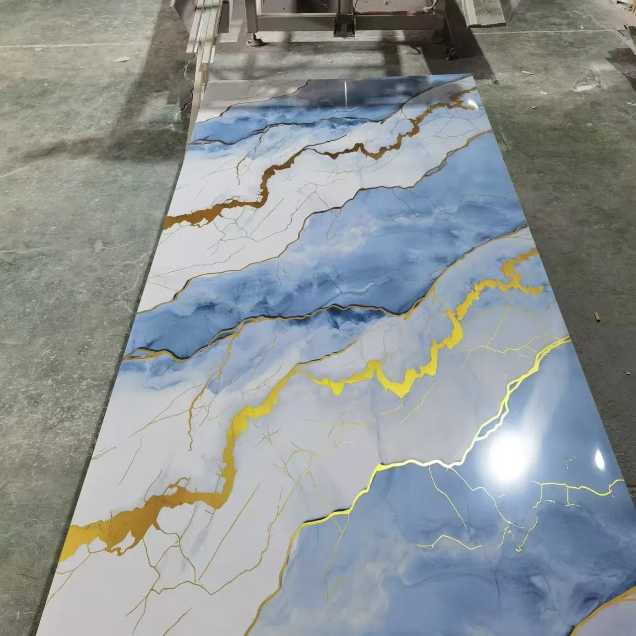 Wholesale Price High Glossy Marble PVC Sheets Carbon Slate Wall Panels