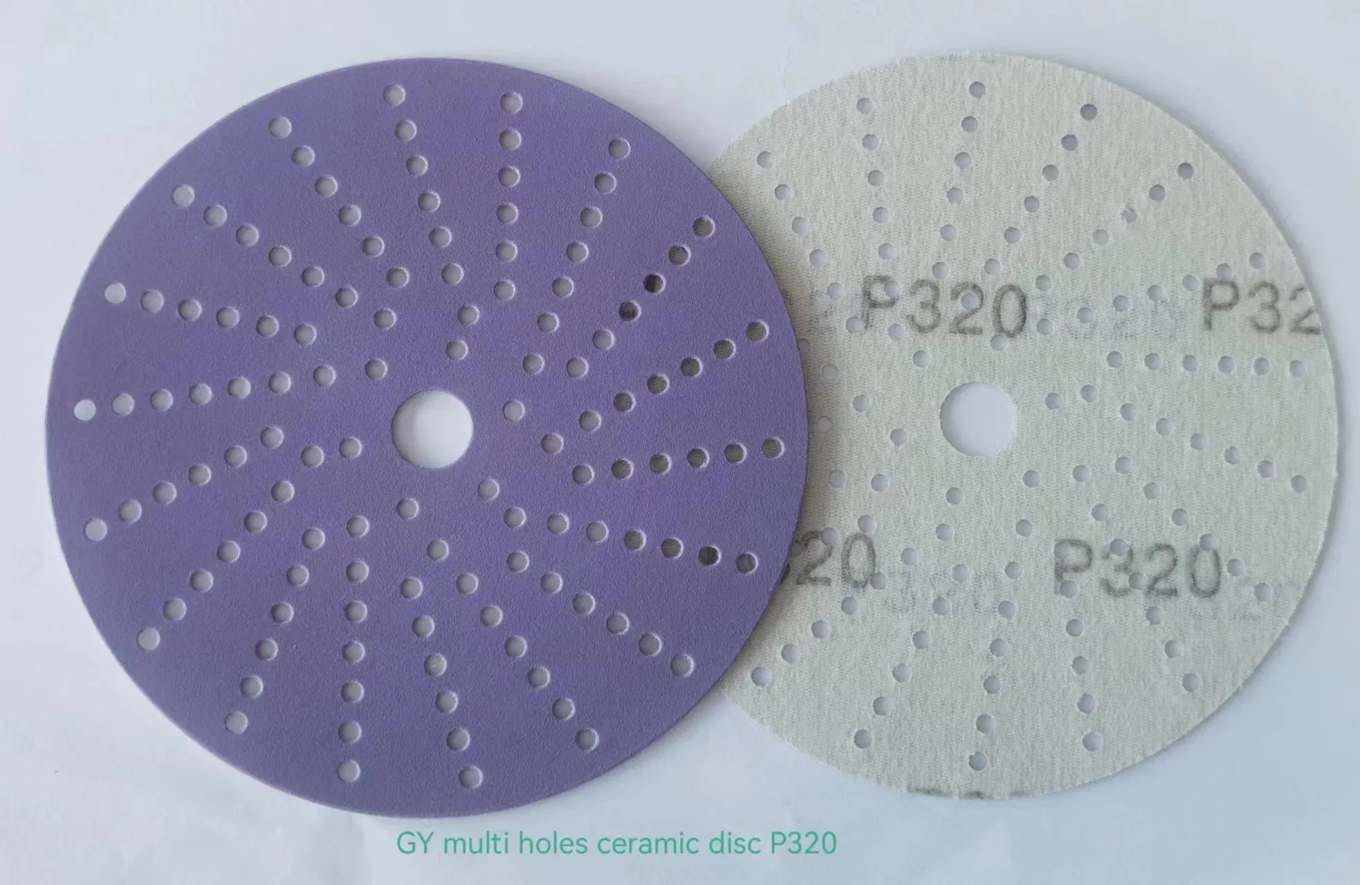 Multi Holes Dust Free Ceramic Sanding Disc-150mm P60 Similar to 3m Cubitron 737u Sandpaper