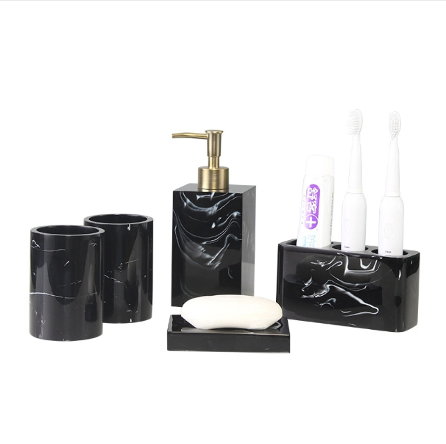 Bathroom Accessories Set, 5 PCS Toothbrush Holders