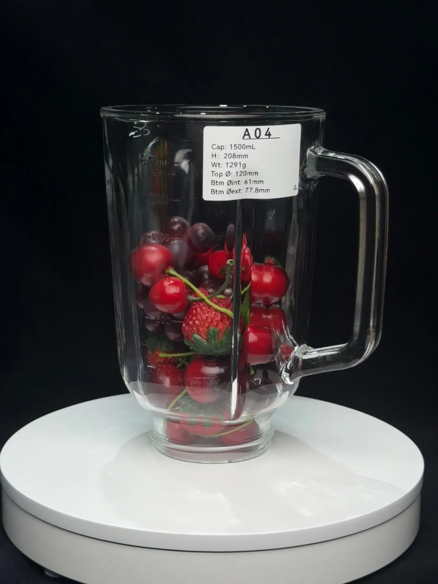 Kitchen Appliance Spare Parts Food Blender 1500ml Glass Jar A04