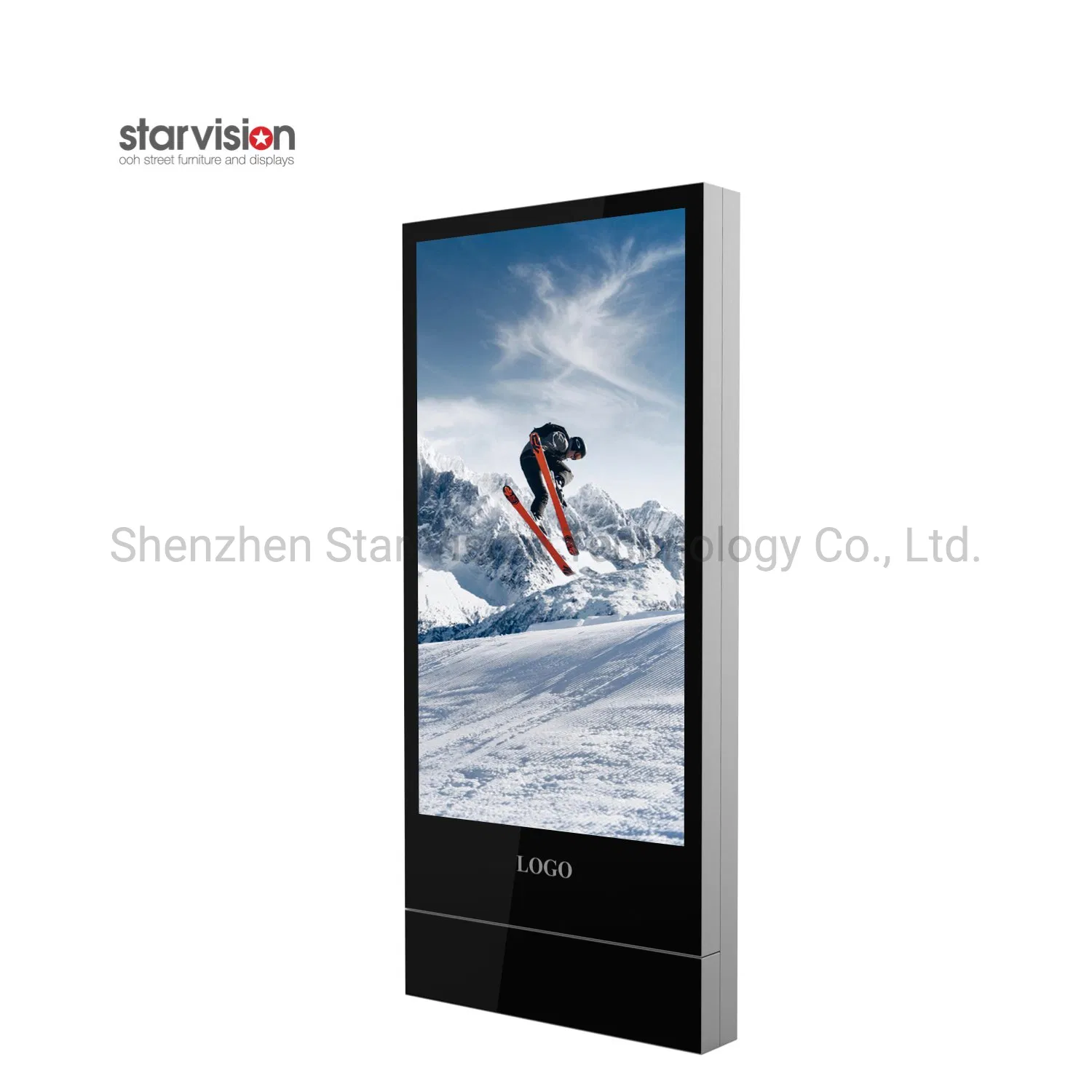 Напольный LCD дисплей 75 дюймов для рекламы