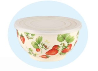 Three-Piece Set of Enamel Foot Bowls