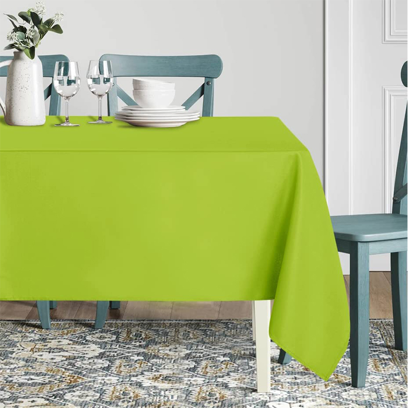 Rectangle Tablecloth Stain and Wrinkle Resistant Washable Polyester Table Cloth Decorative Fabric