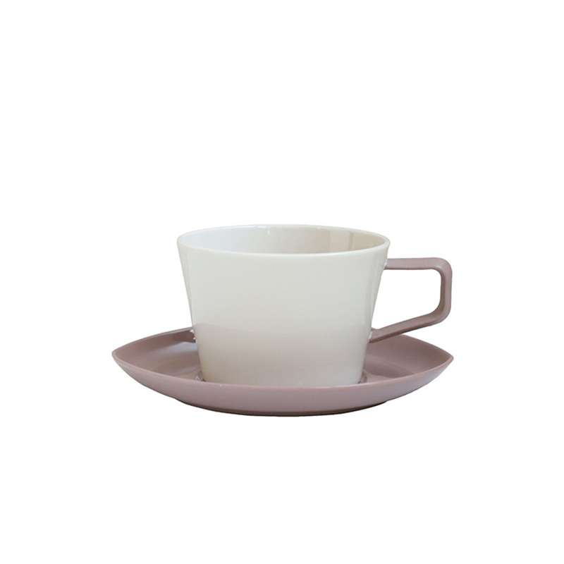 Porcelain Cappuccino Cups with Saucers Nodic Thick Ceramic Espresso Cups Latte Cup and Saucer