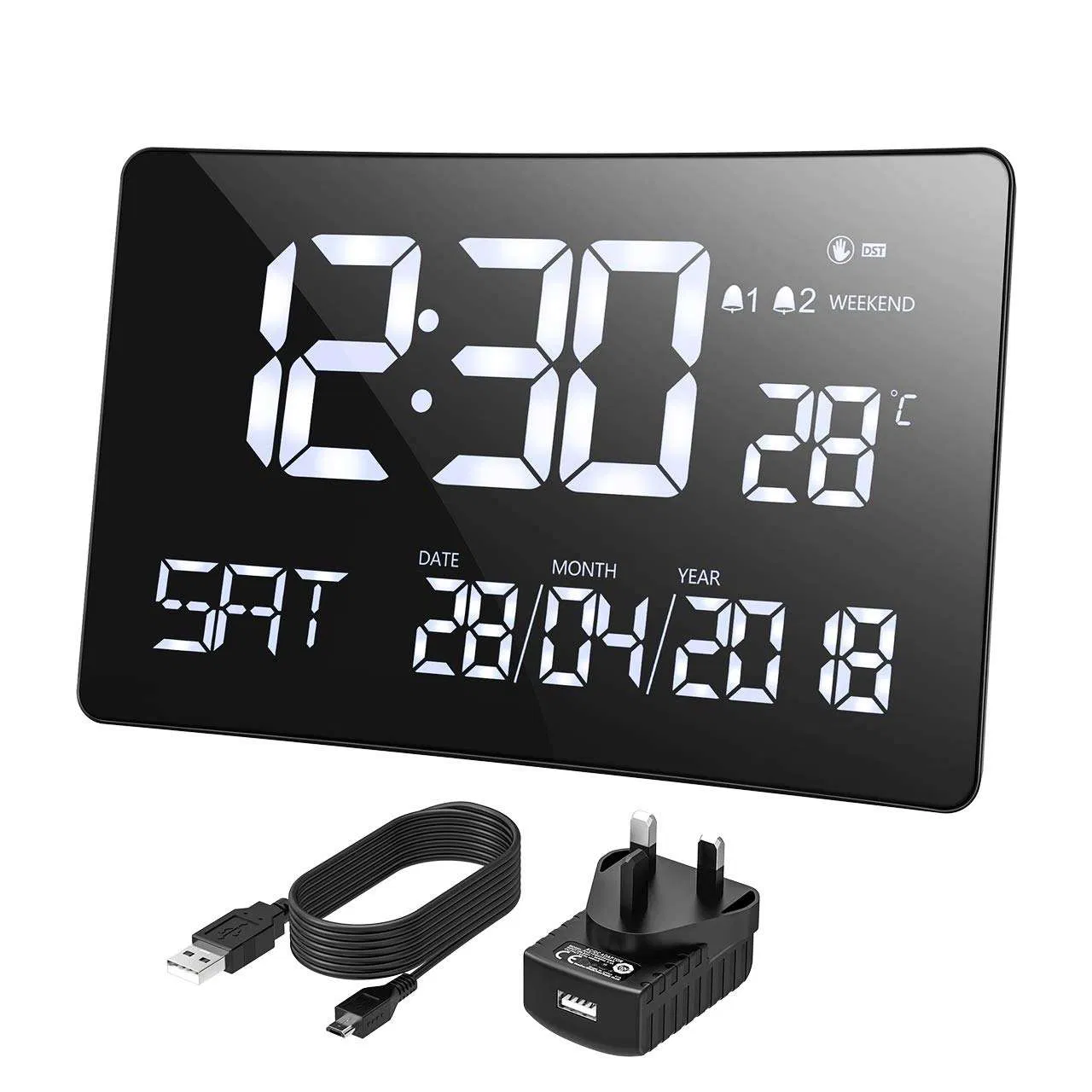 Hot Sale 11 Inch Smart Wall Digital Alarm Clock