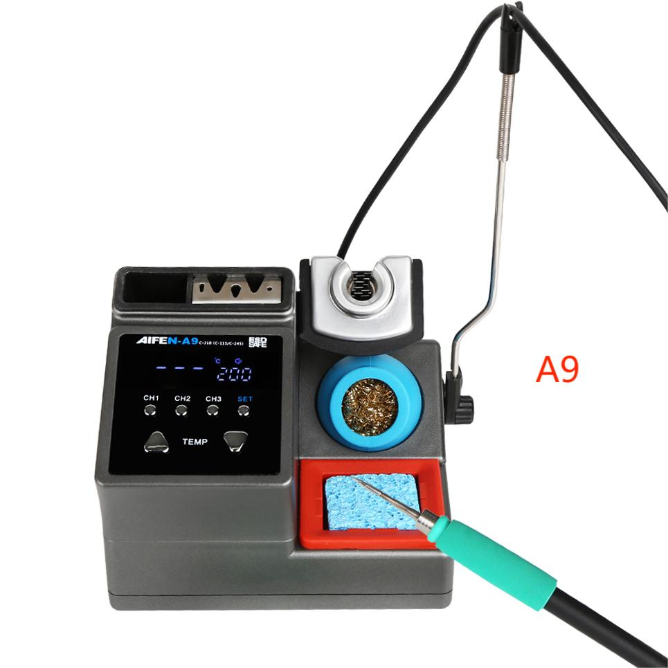 Hot Selling Aifen A9 Soldering Station with Soldering Iron Tip C210/C245/C115 Handle for Electronic PCB BGA Welding Rework Station