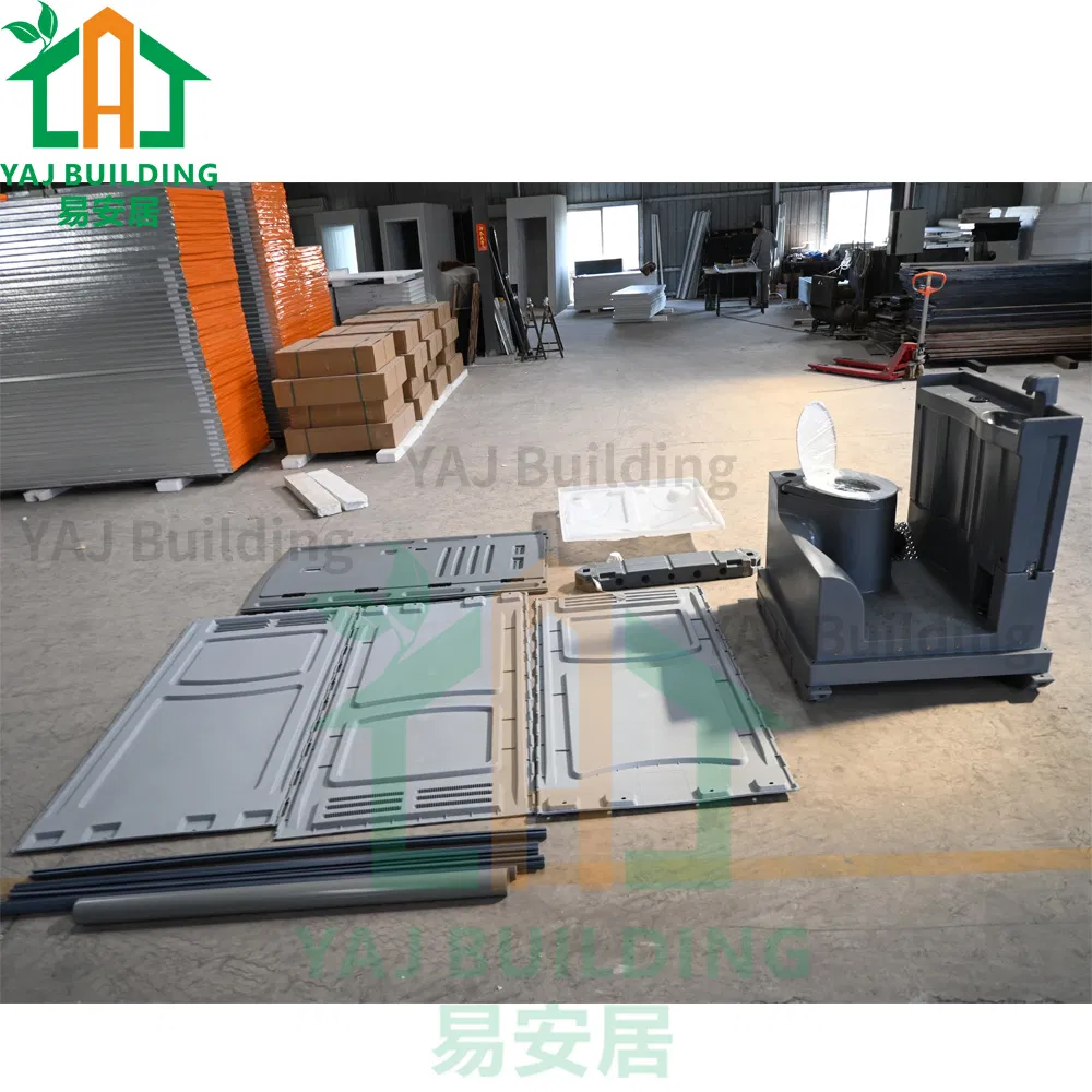 Low Price Easy Assembly Prefab Bathroom Outside Public Movable Portable Plastic Toilet