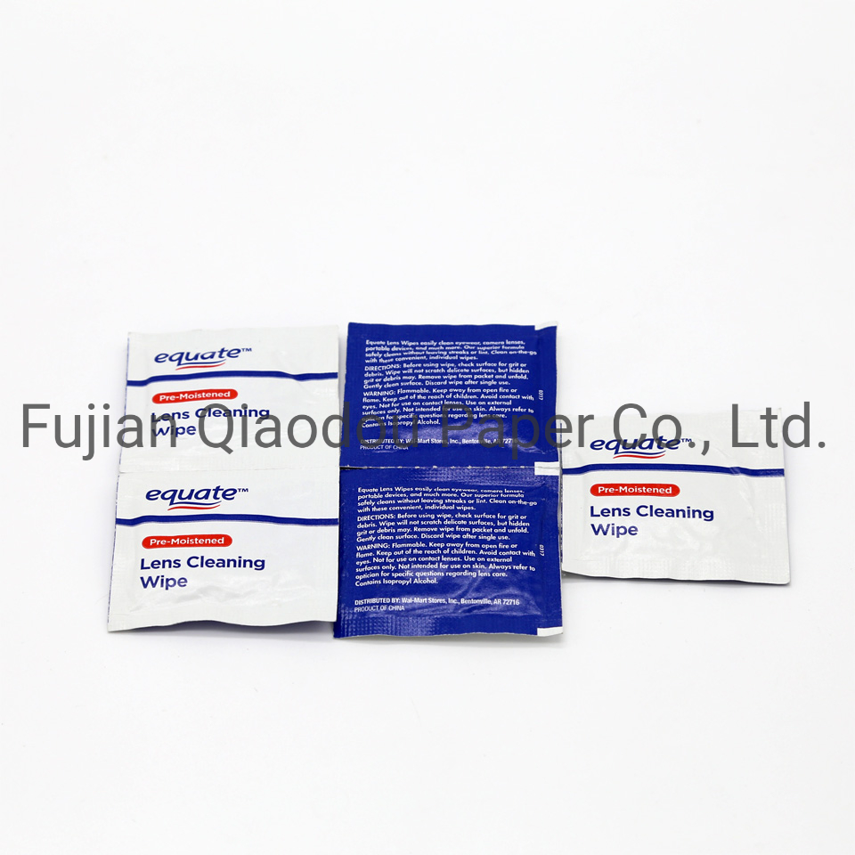 Qiaodou Custom Individually Wrapped Disposable Lens Anti Fog Wipes for Glasses
