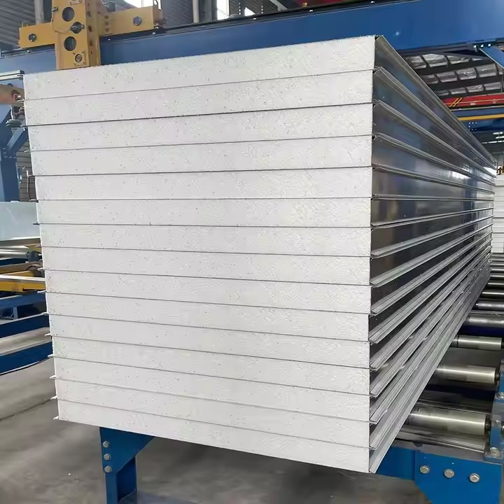 Insulated Metal Siding Prefabricated Wall Panel Polyurethane Foam Sandwich Panel EPS Sandwich Panel