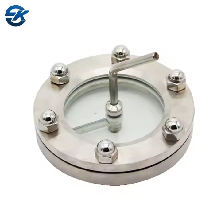 Sanitary Stainless Steel SS304 SS316L Flange Type Sight Glass