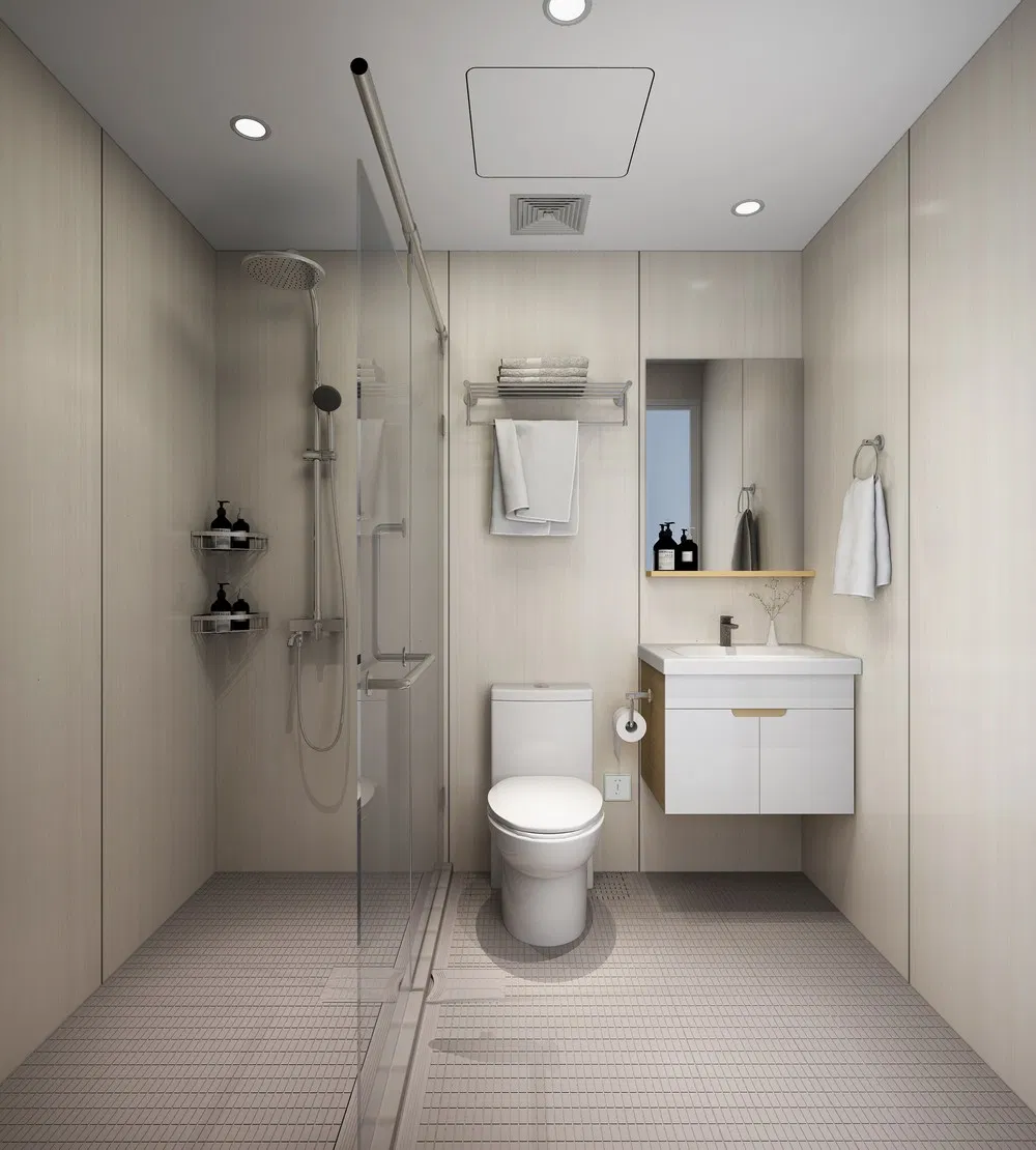 Tongnai SMC Integrated Whole-Bathroom with Intelligent Constant Temperature and Anti-Slip Function