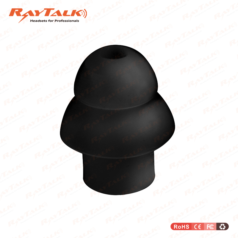 Soft Rubber Ear Buds Replacement 3 Layers Mushroom Type Ear Tips
