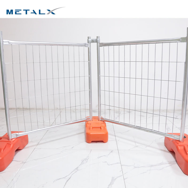 Modern Galvanized/Stainless Steel Mesh UK Rubber Base Heras Removable Australia Hoarding Event Temporary Fence Price for Construction Site/Swimming Pool/Outdoor