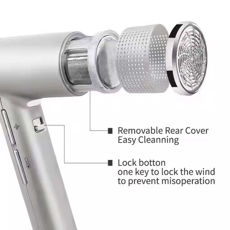 Портативная ионная фен-щетка для волос с холодным и горячим воздухом