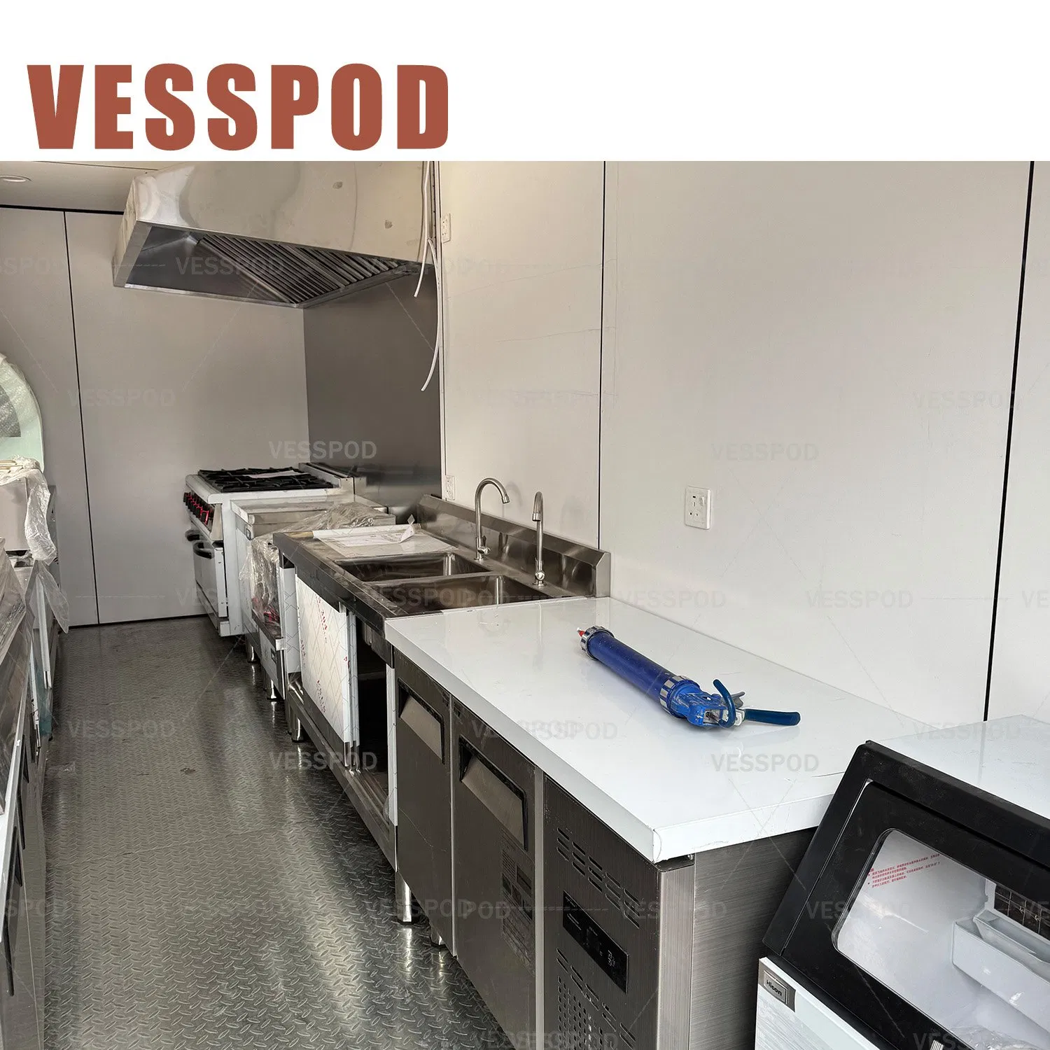 Cafe Container 20 FT Shipping Container Prefab Bar with Equipment Installed Sales Service Window