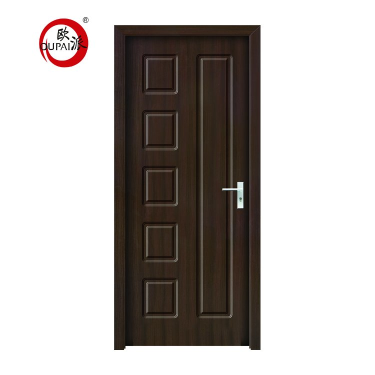 Top Sell Good Quality Solid Wooden Veneer Lobby Frosted Door