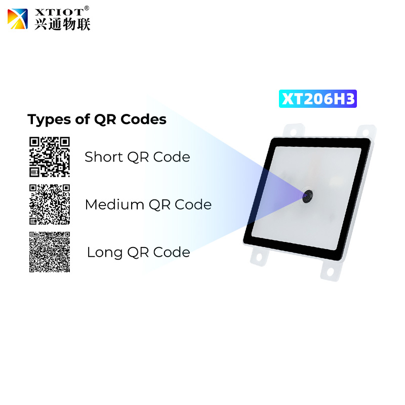 XT206H3 XTIOT Ticketing Kiosk Reader OEM Kiosk QR Code Scanner Read Phone Screen QR Scanner for Mobile Payment On Kiosk