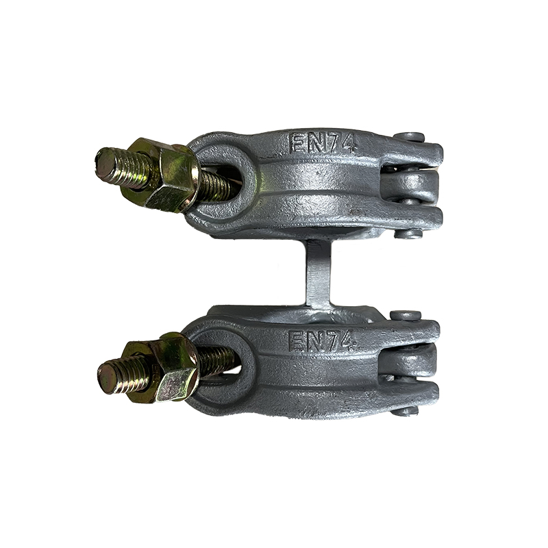 Construction Brirish Type Scaffolding Double Half Coupler with Square Plate