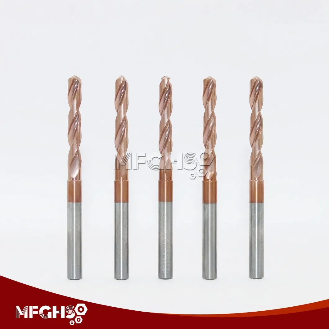 OEM Custom Solid Tungsten Carbide Titanium Aluminum Nitride Drill Bits for Tile