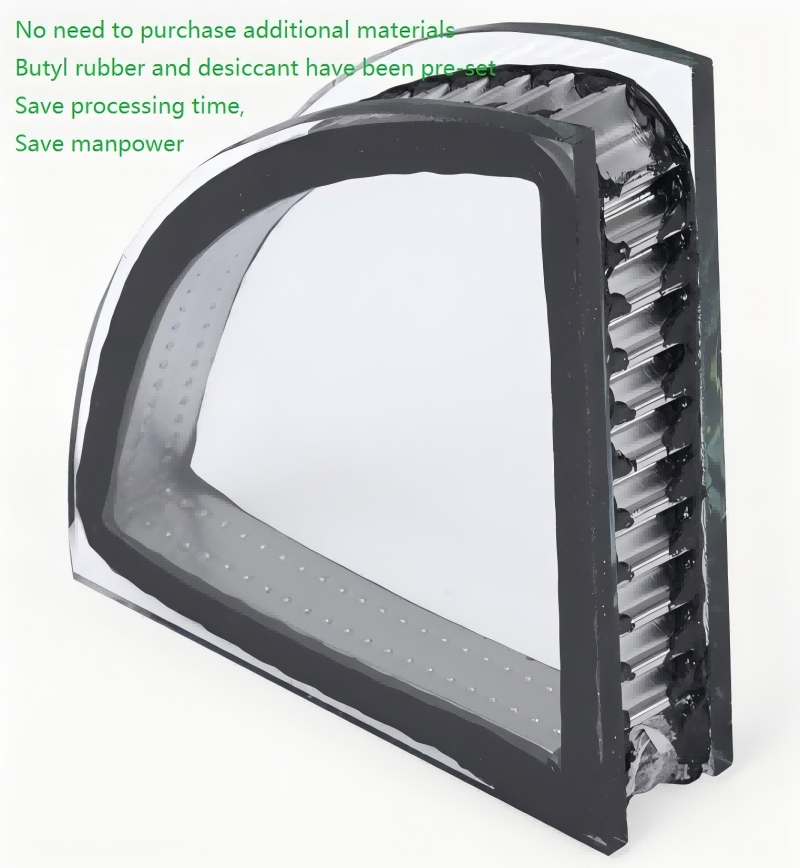 Warm Edge Spacer for Double Glazing Units Flexible Aluminium Butyl Sealing Spacer