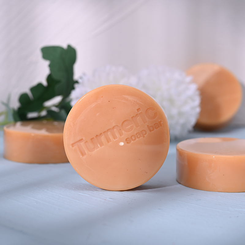 Customize Logo Natural Organic Turmeric Handmade Soap Anti Acne Whitening Herbal Turmeric Soap