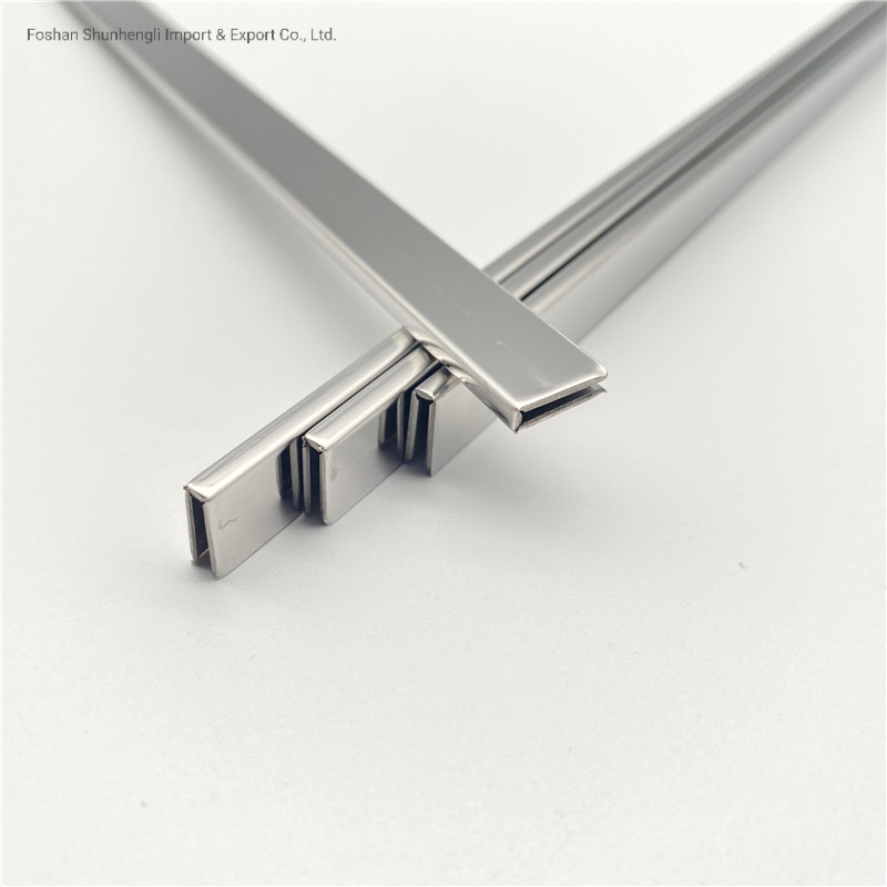 Furniture Mirror Trim Stainless Steel U Shape Profile Metal Tile Edge Trim