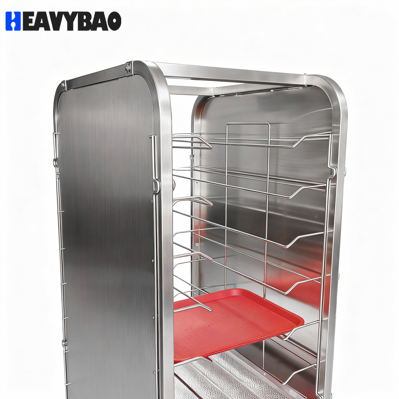 Heavybao Stainless Steel Food Bakery Tray Pan Trolley Baking Commercial Restaurant Kitchen Equipment