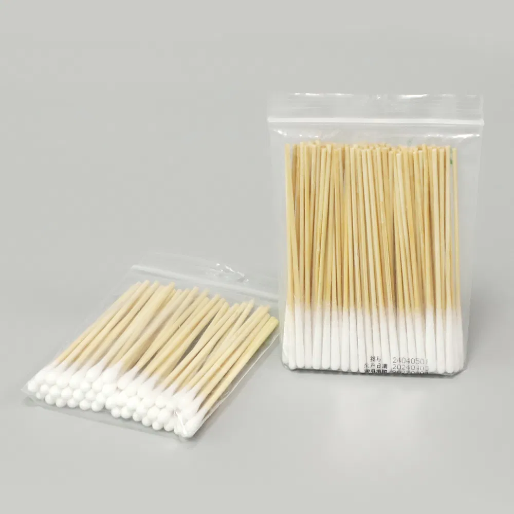 Disposable Eco Friendly Cotton Swabs Wooden Cotton Buds
