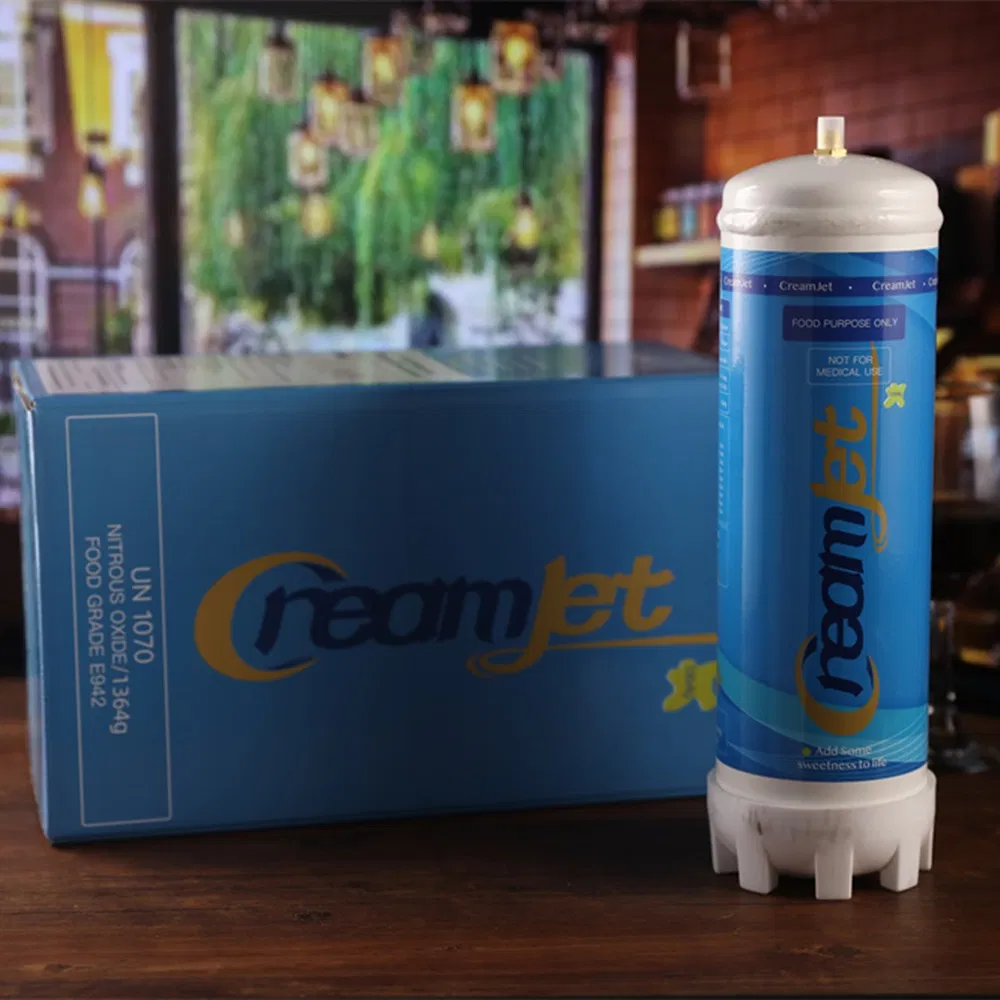 Creamjet 2.2L N2o Gas Cylinder 1364G Food Grade Nitrous Oxide Unflavored Whipped Cream Chargers