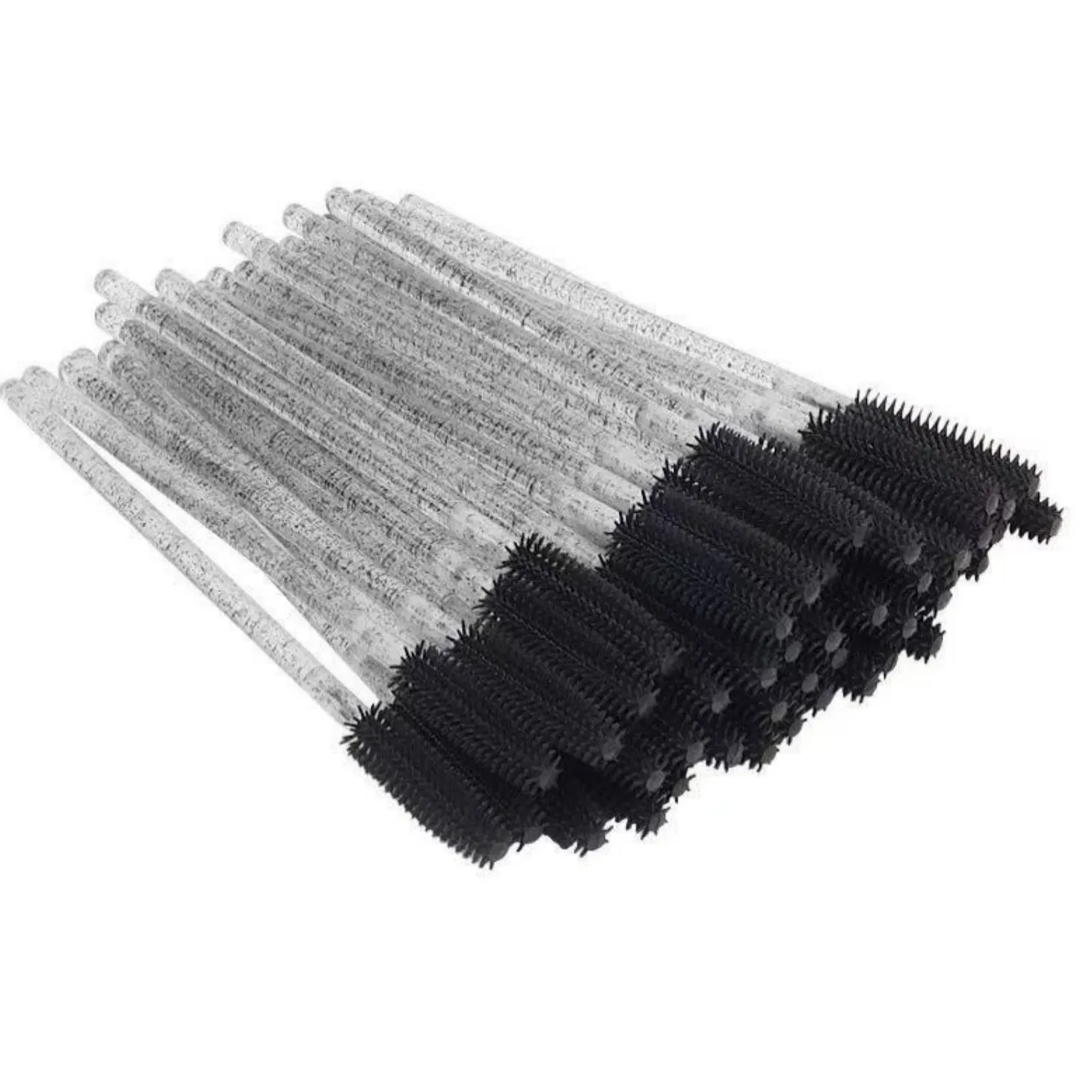 Wholesale 50PCS/Pack Plastic Sparkle Mascara Brushes for Make up and Eyelash Extension Cleanser Brush Wholesale