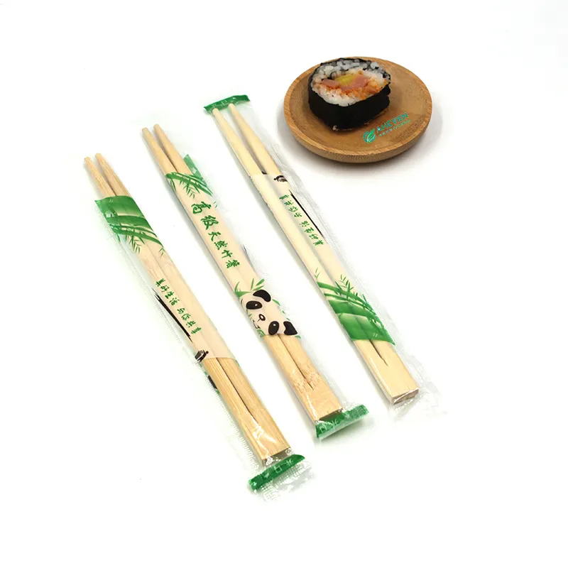 2024 Online Top Seller OEM&ODM Quality Twin Disposable Bamboo Chopsticks Japanese Hashi Tensoge Custom Print Logo Chopsticks