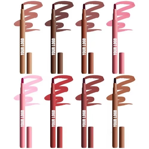 Vegan Makeup Lipliner Waterproof Liquid Lip Liner Makeup Tinted Lip Pencil Private Label Cosmetics Vegan Lip Contour Stain