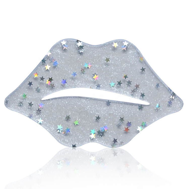 Private Label Hydrating Lip Mask Crystal Patch Star Glitter Collagen Lip Mask