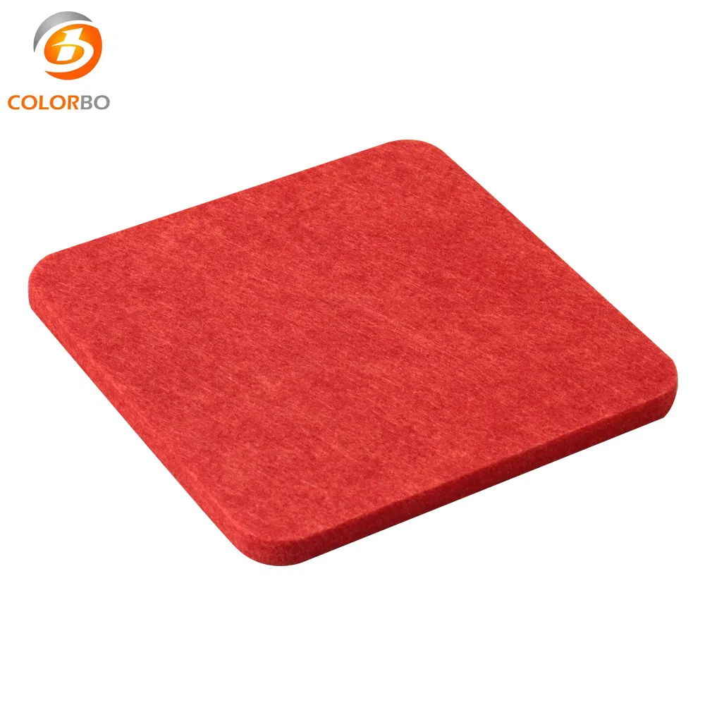 Sound Absorption Materials CBE28 Chili Polytester Fiber 12MM Pet Panel
