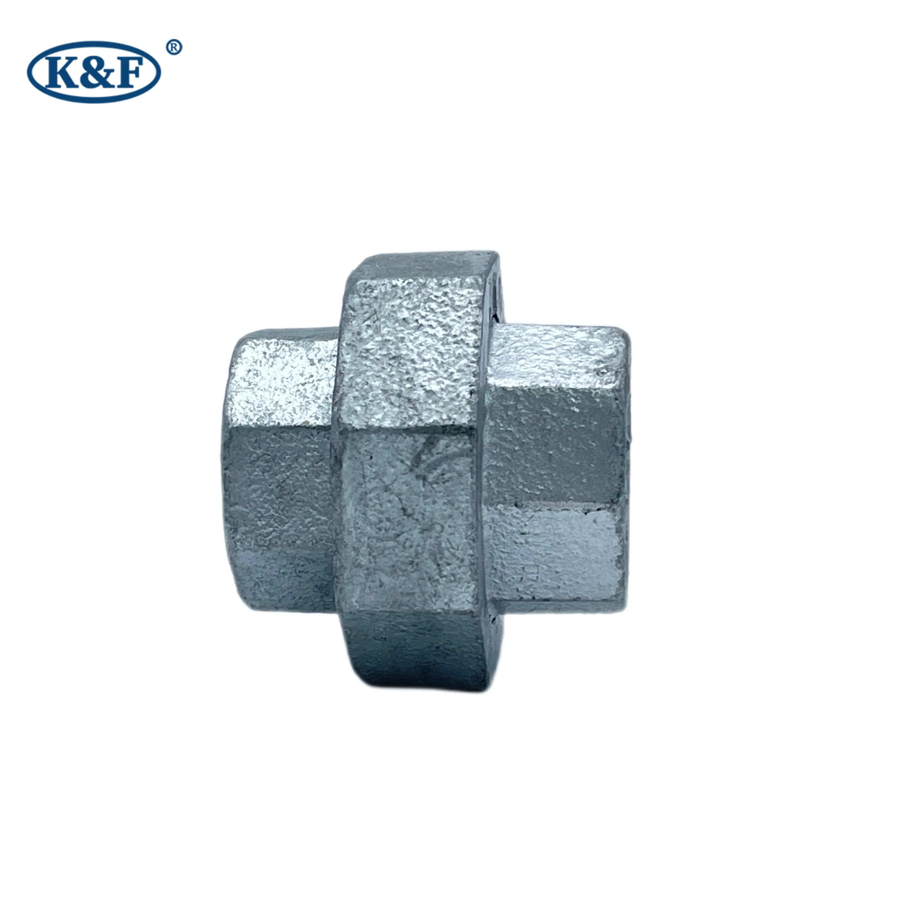 Kanaifu Water System Screw Thread Galvanized Malleable Iron Casting Iron Pipe Fitting Union with FM UL