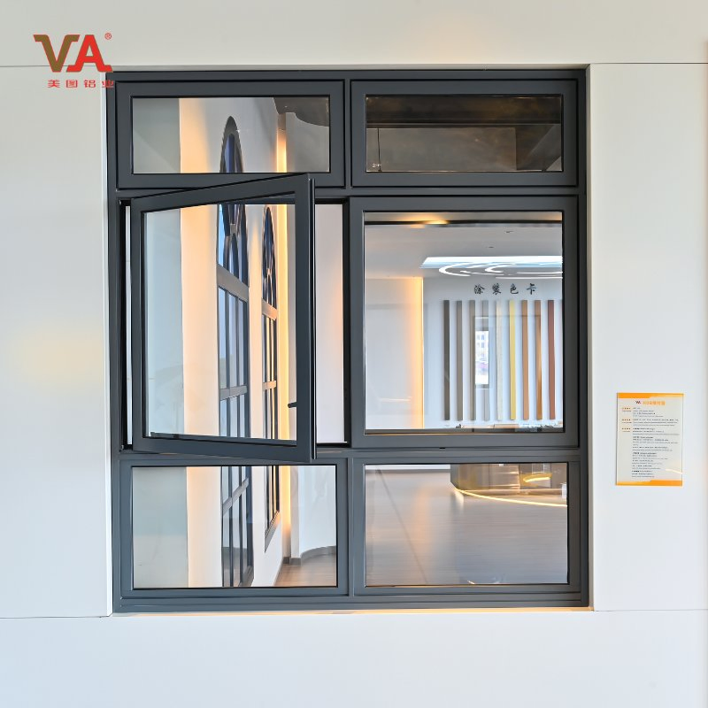 High-Seal Aluminum Sliding Windows Waterproof Energy-Efficient Windows for Commercial and Home Use