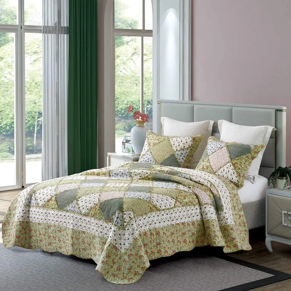 Flower Bed Cover Ordinary Double Bed / Medium Light Plant Flower Quilt Cover Yellow Flower Grey Leaf Printed Quilt Cover Soft Four Seasons Bedspread