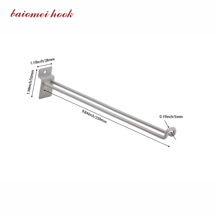 Wholesale Metal Slatwall U Shape Hook Display for Stores
