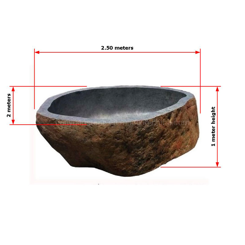 Гранитная ванна ручной работы для улицы, кухни и ванной