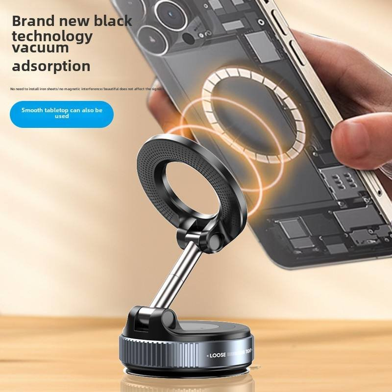 Great Roc Wholesale New Upgrade Portable Vacuum Suction Phone Holder 360° Swivel Magnetic Base for Any Smooth Surface