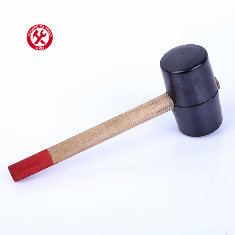 Rubber Hammer with Wood Handle Rubber Mallet