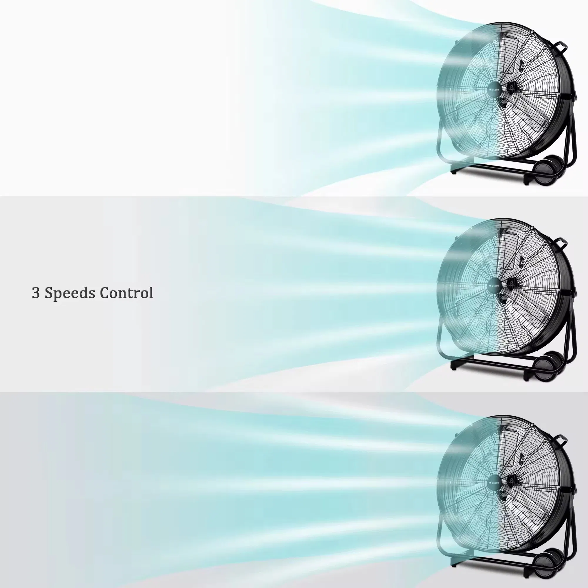 Wholesale-Customized Industrial Pedestal-Fan Household Large Floor Standing-Fan Big-Fan Ventilateur 30-Inch Drum-Fan