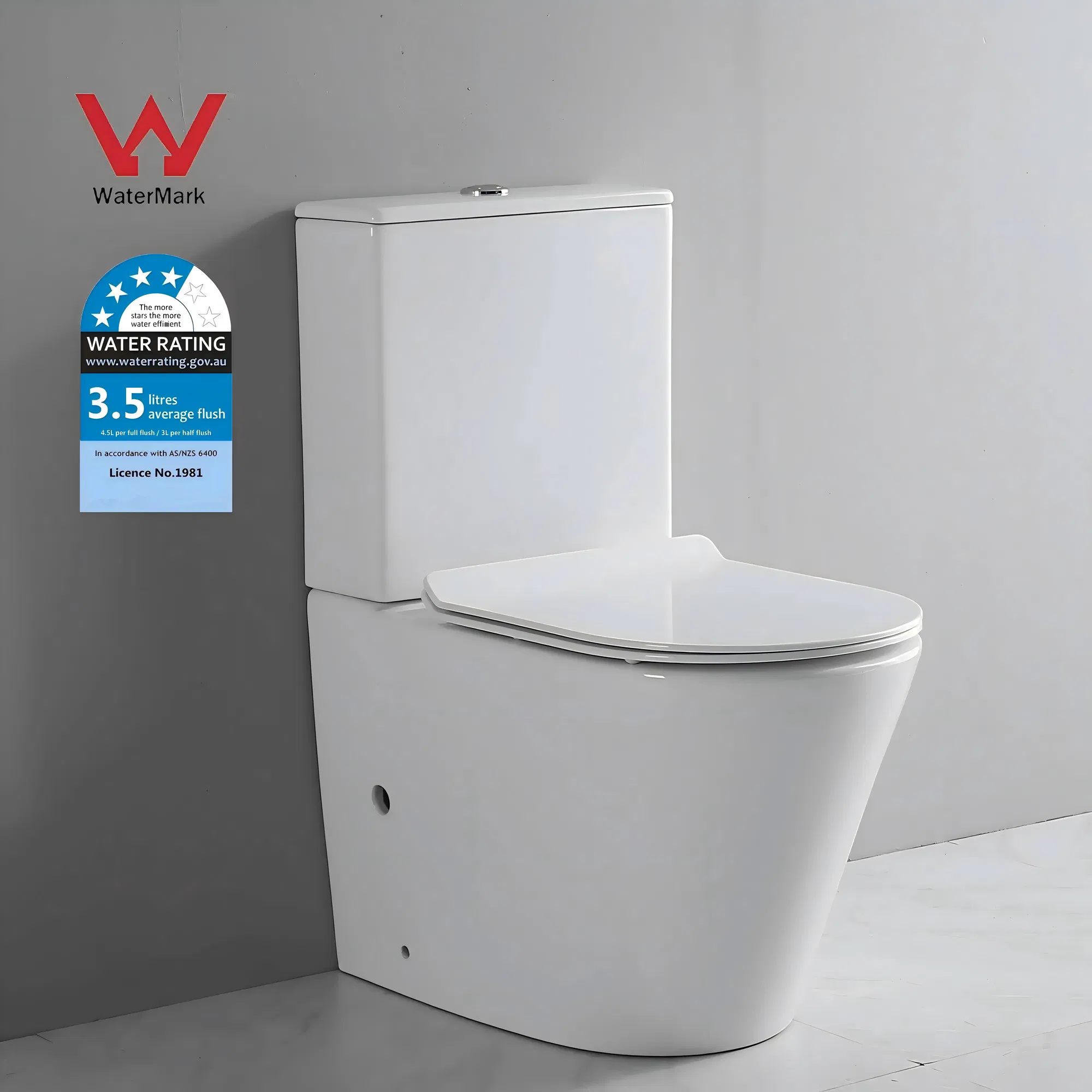Bathroom Sanitary Ware Watermark Two Piece Water Closet Wc Toilet Bowl