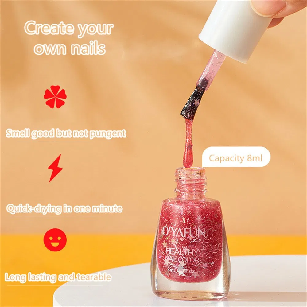Wholesale Peer off Gel Nail Polish Quick-Drying Long Lasting Tearable Water Based Nail Polish for Nail Art Beauty