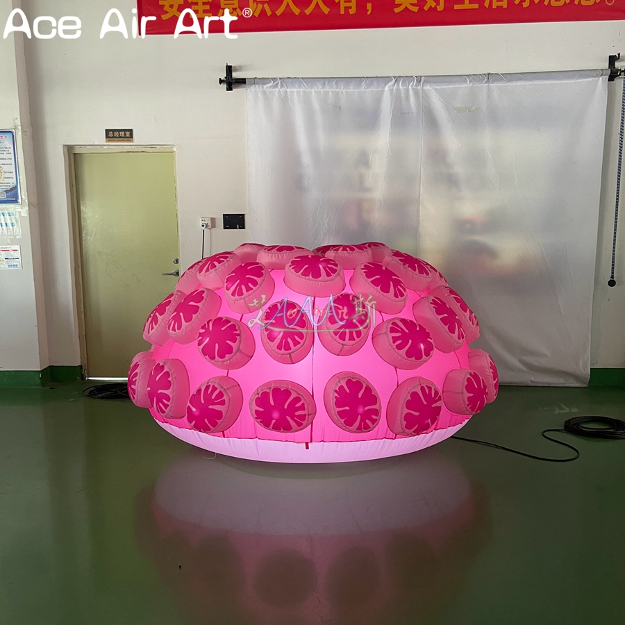 Inflatable Sea Anemone Marine Inflatable Coral/Anemone Model with LED Lighting for Ocean Events & Undersea Festival Decor