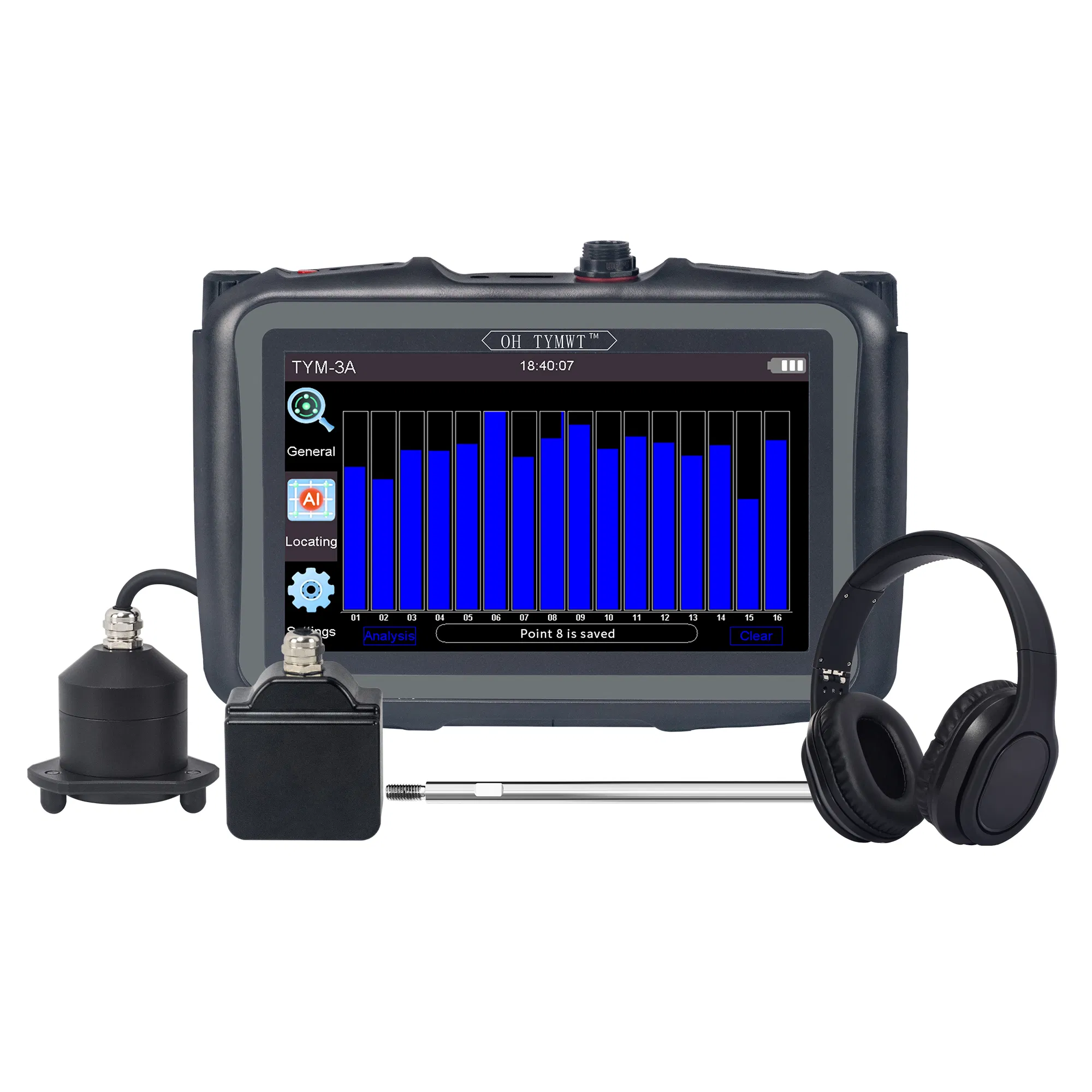 New Tym-a Series Smart Plumbing Tools Leak Repair Underground and in-Walls Pipelines Water Leak Detector