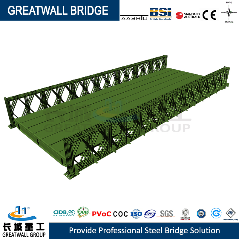 Bailey Truss Bridge Adopts Modular Steel Bridge System of Prefabricated Simple Structure