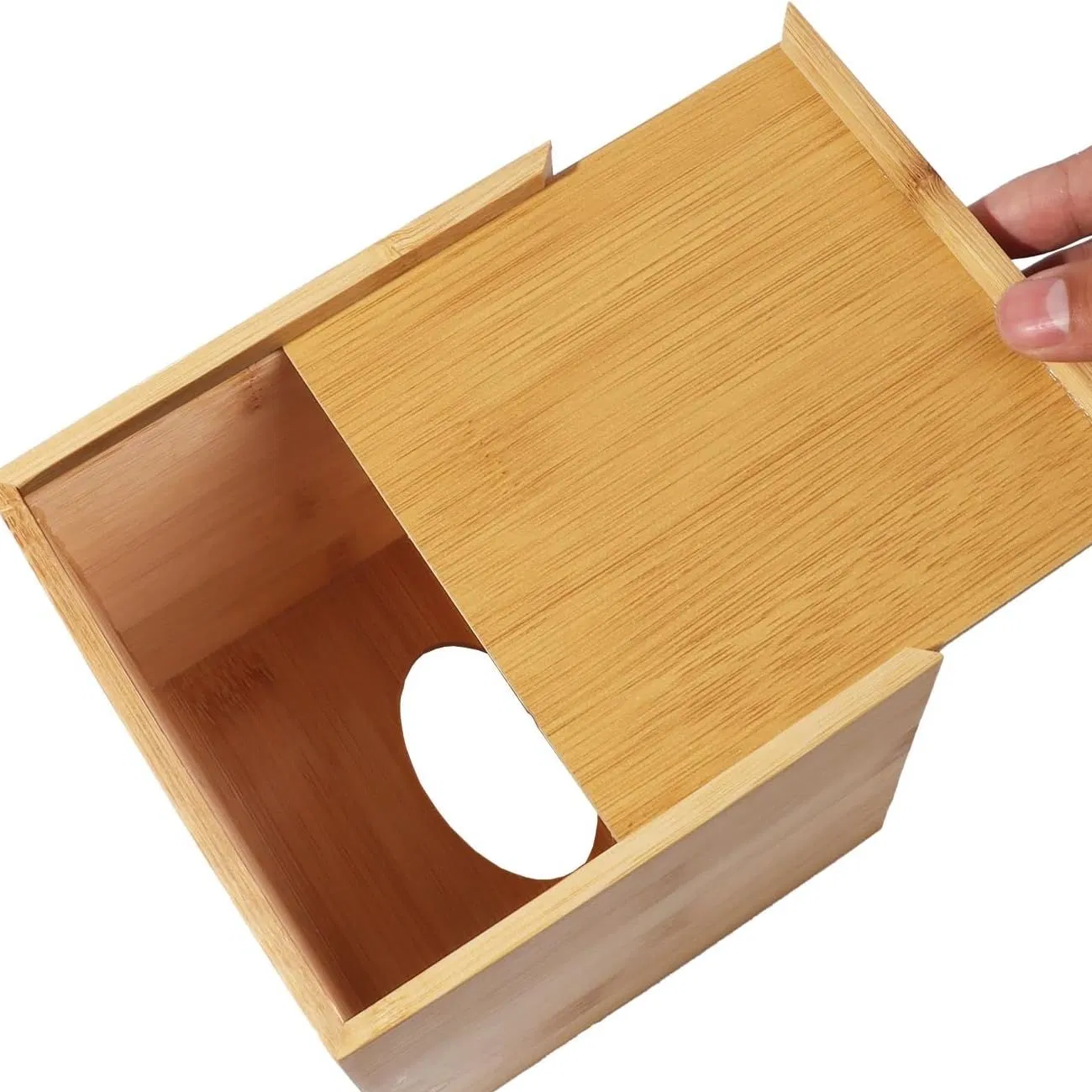Natural, Environmentally Friendly, and Durable Wooden Tissue Box